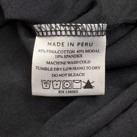 Able Sara Relaxed T-Shirt Belted Dress Black - Picture 6 of 10